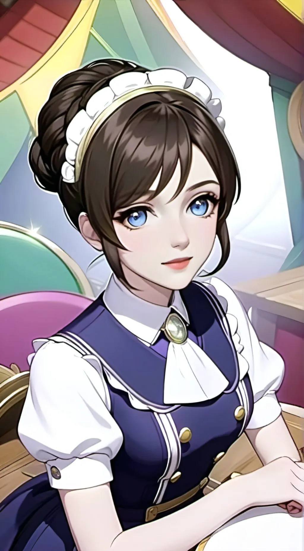 ai character: TADC Christmas  background