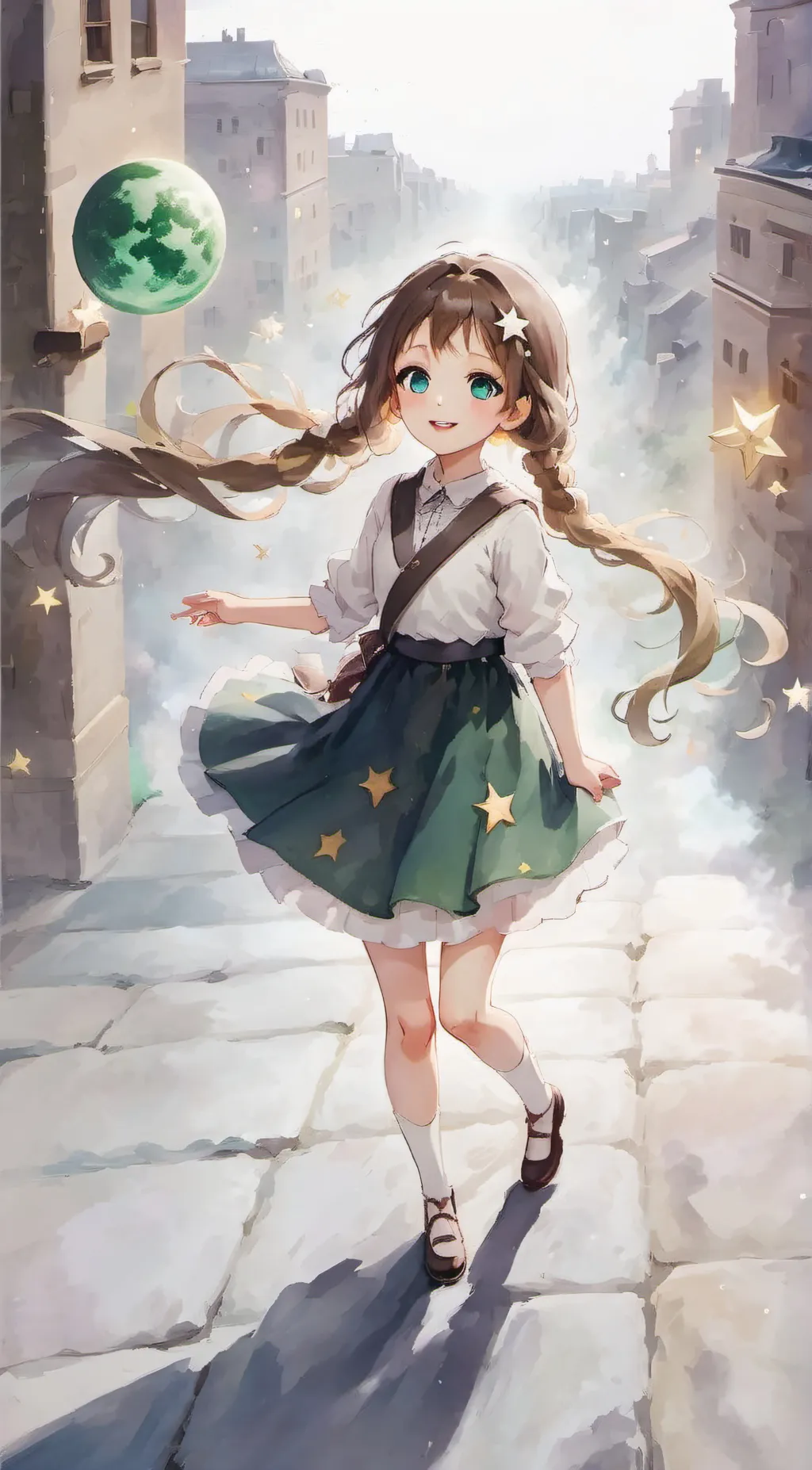 ai character: Star  background