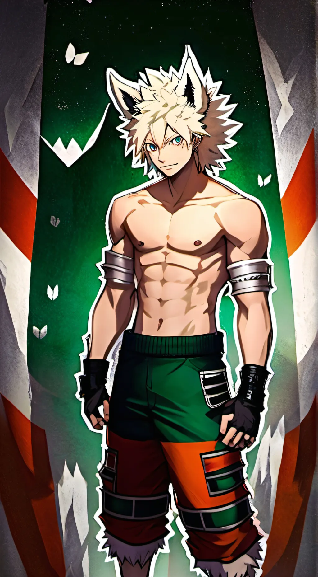 ai character: bakugo  background