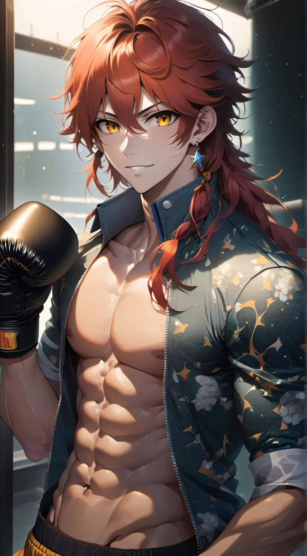 ai character: Crest background