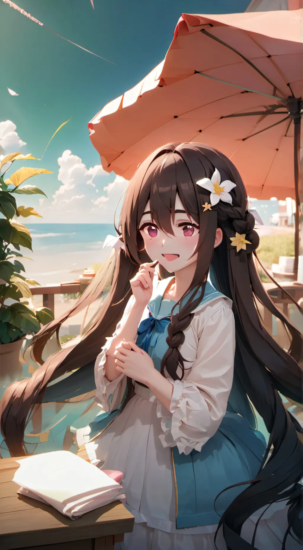 ai character: Aria background