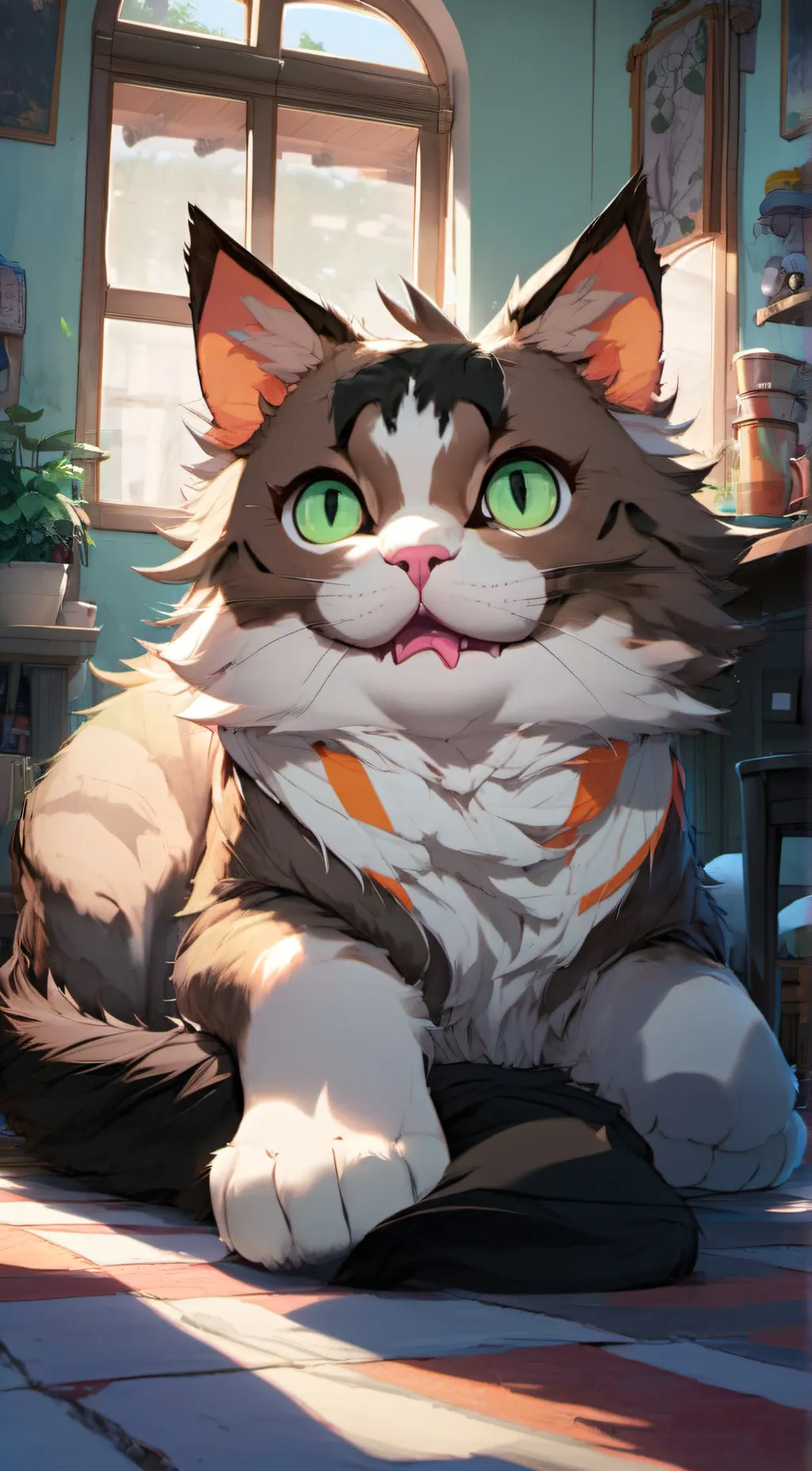 ai character: Bear background