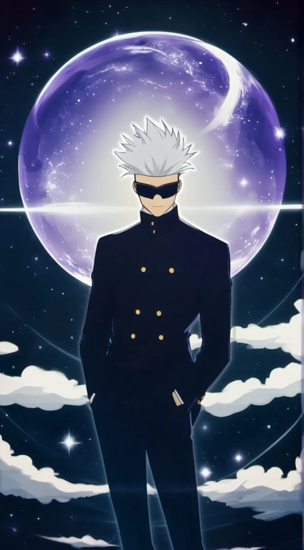 ai character: gojo sataro background