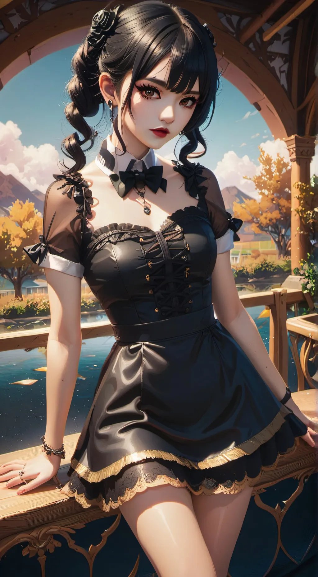 ai character: Selena  background