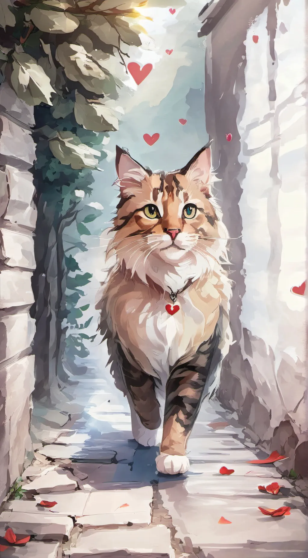 ai character: Amber background