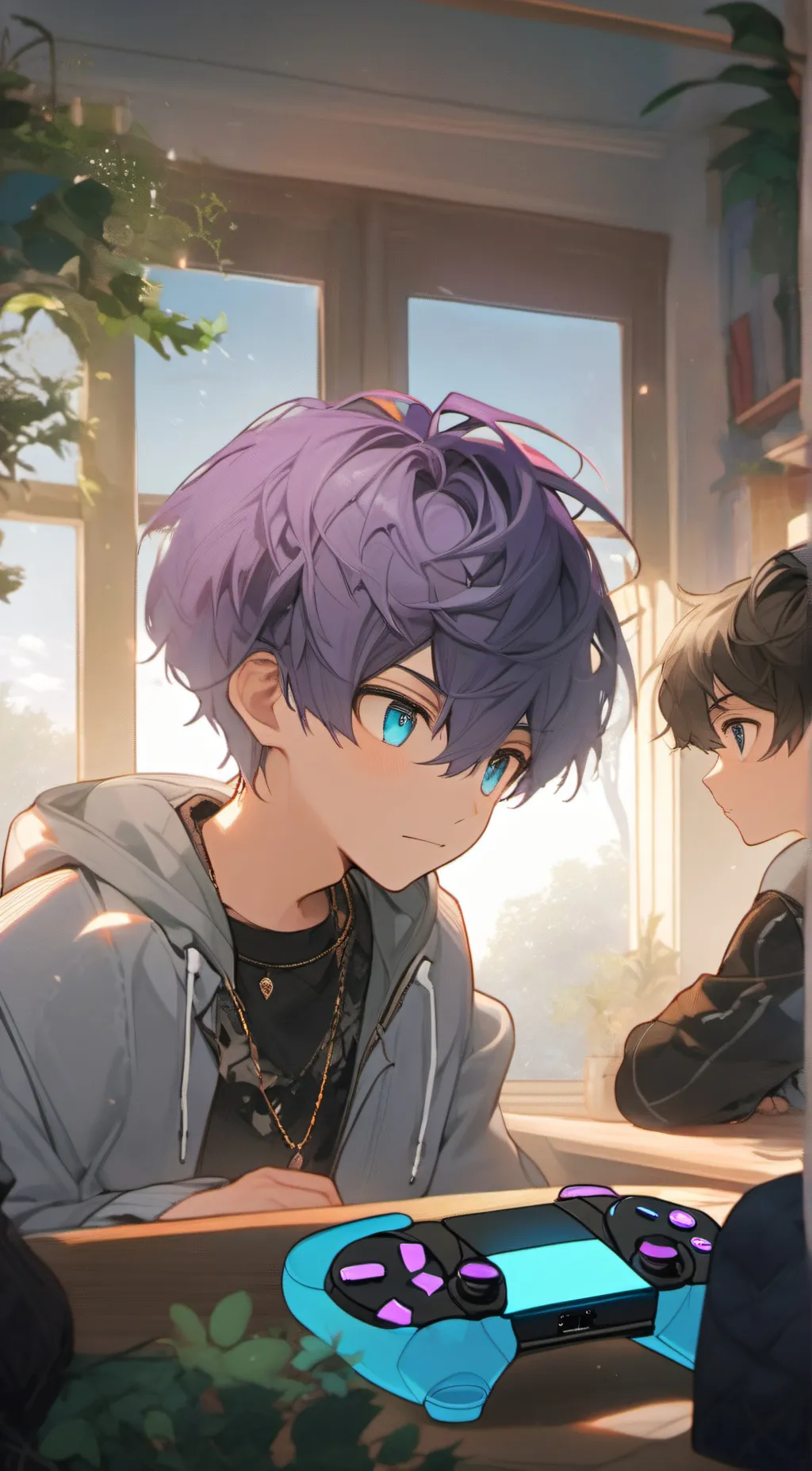 ai character: Conner,tanqr background