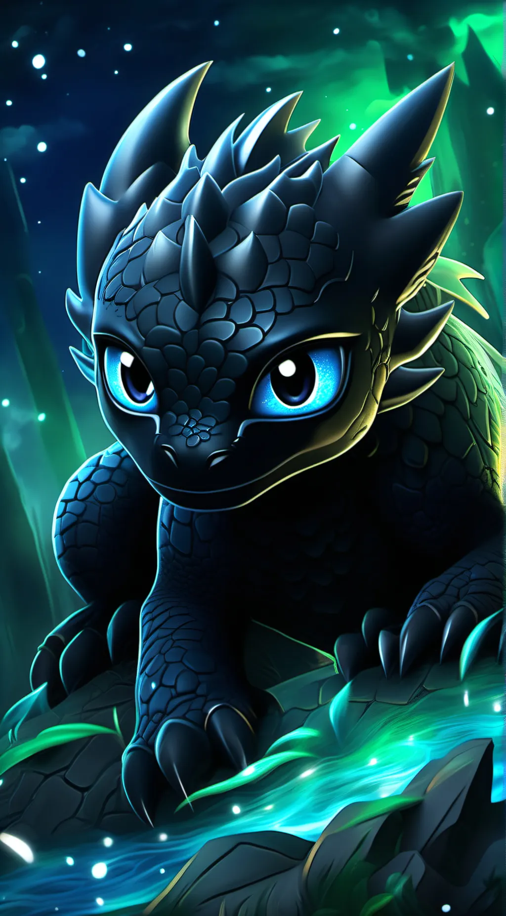 ai character: night background