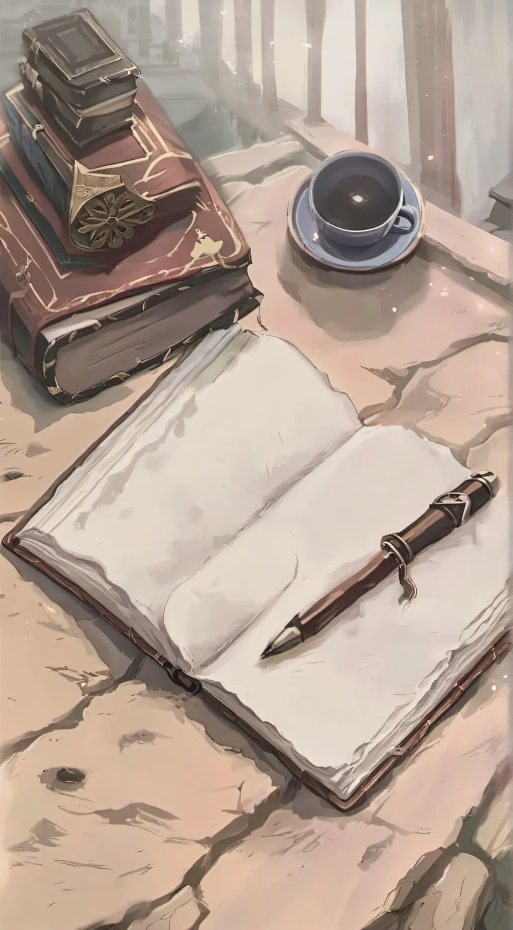 ai character: Digital Diary background