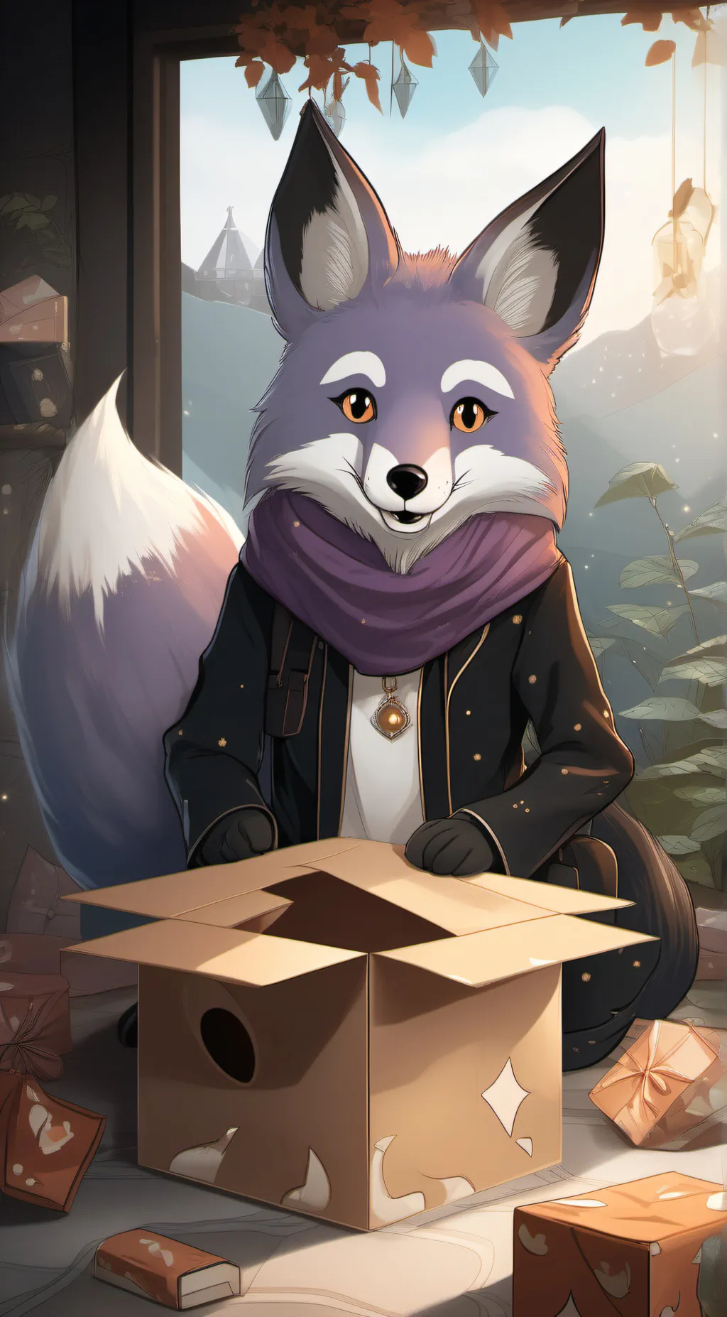 ai character: Foxy background