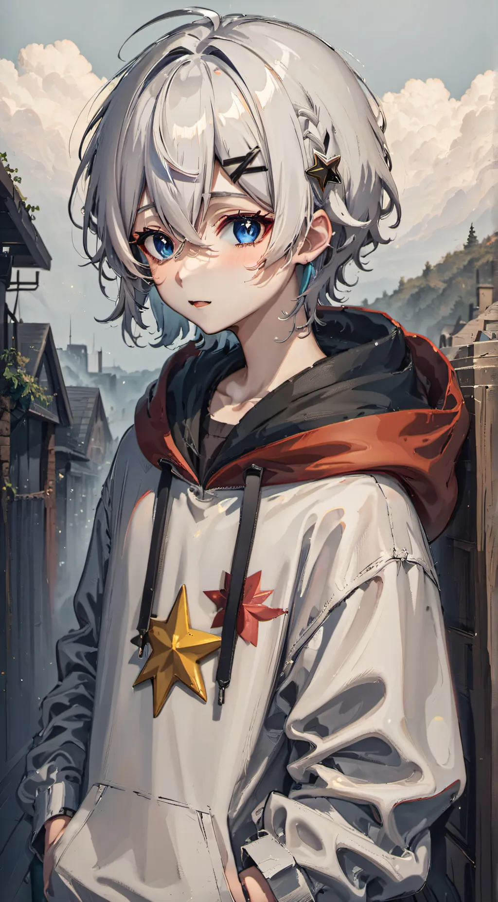 ai character: Lucky background