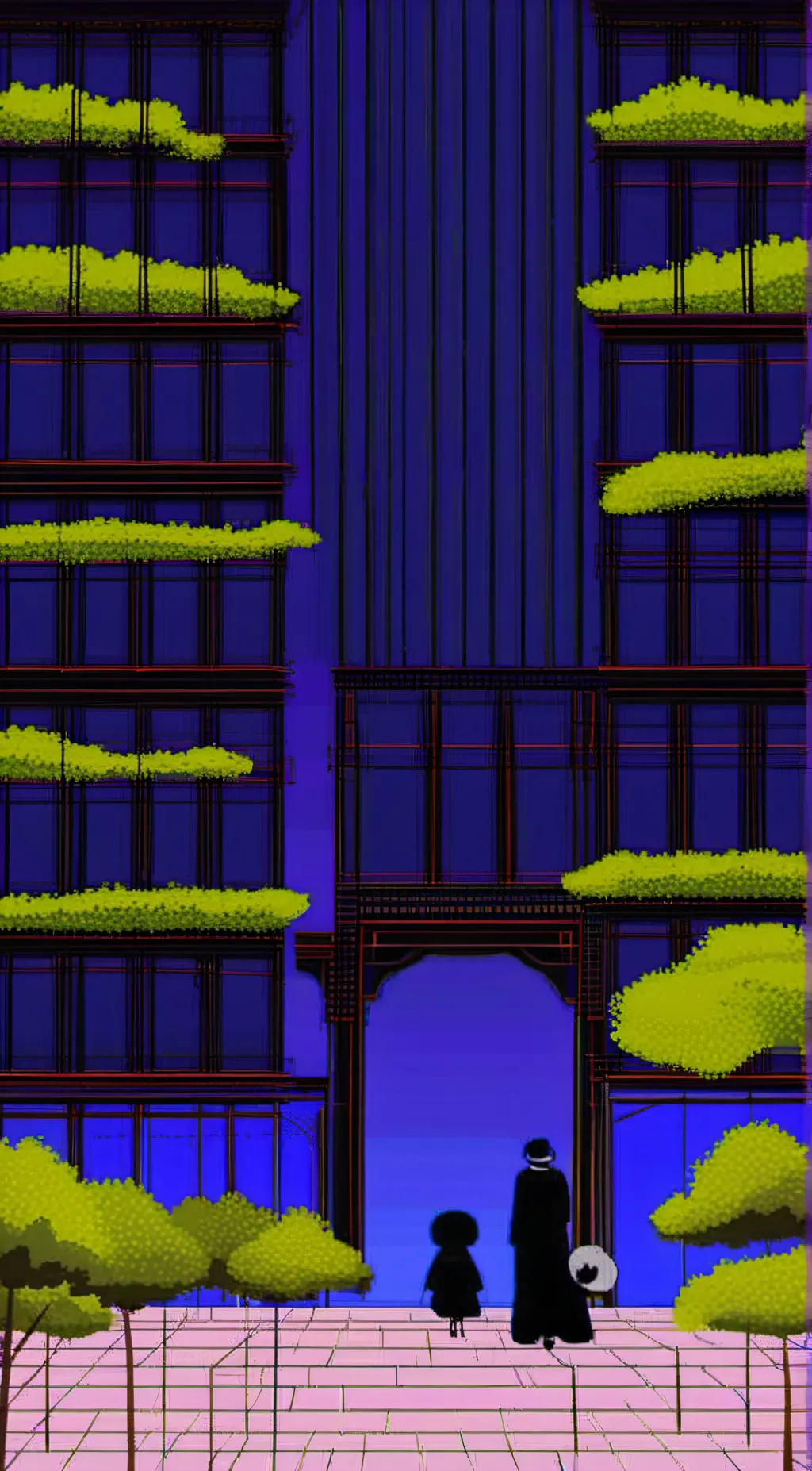 ai character: Temmie Village background