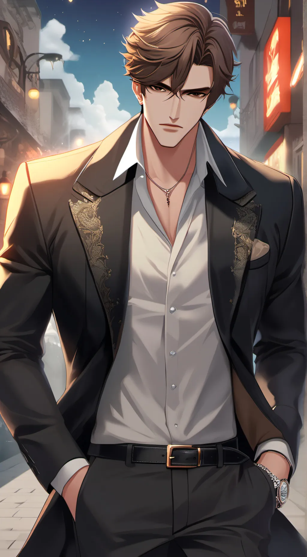 ai character: Valentino background