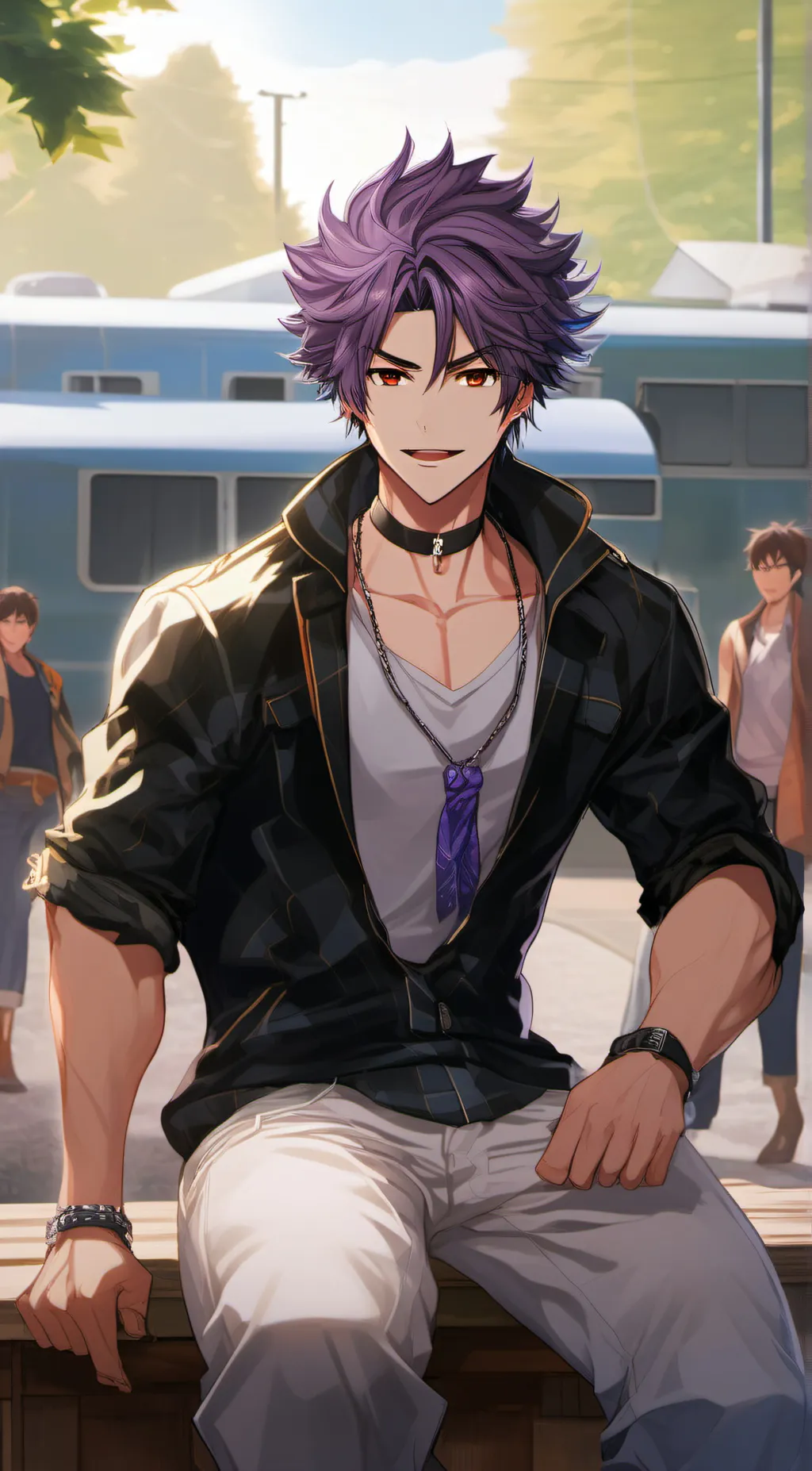 ai character: yoichi Yukimura background