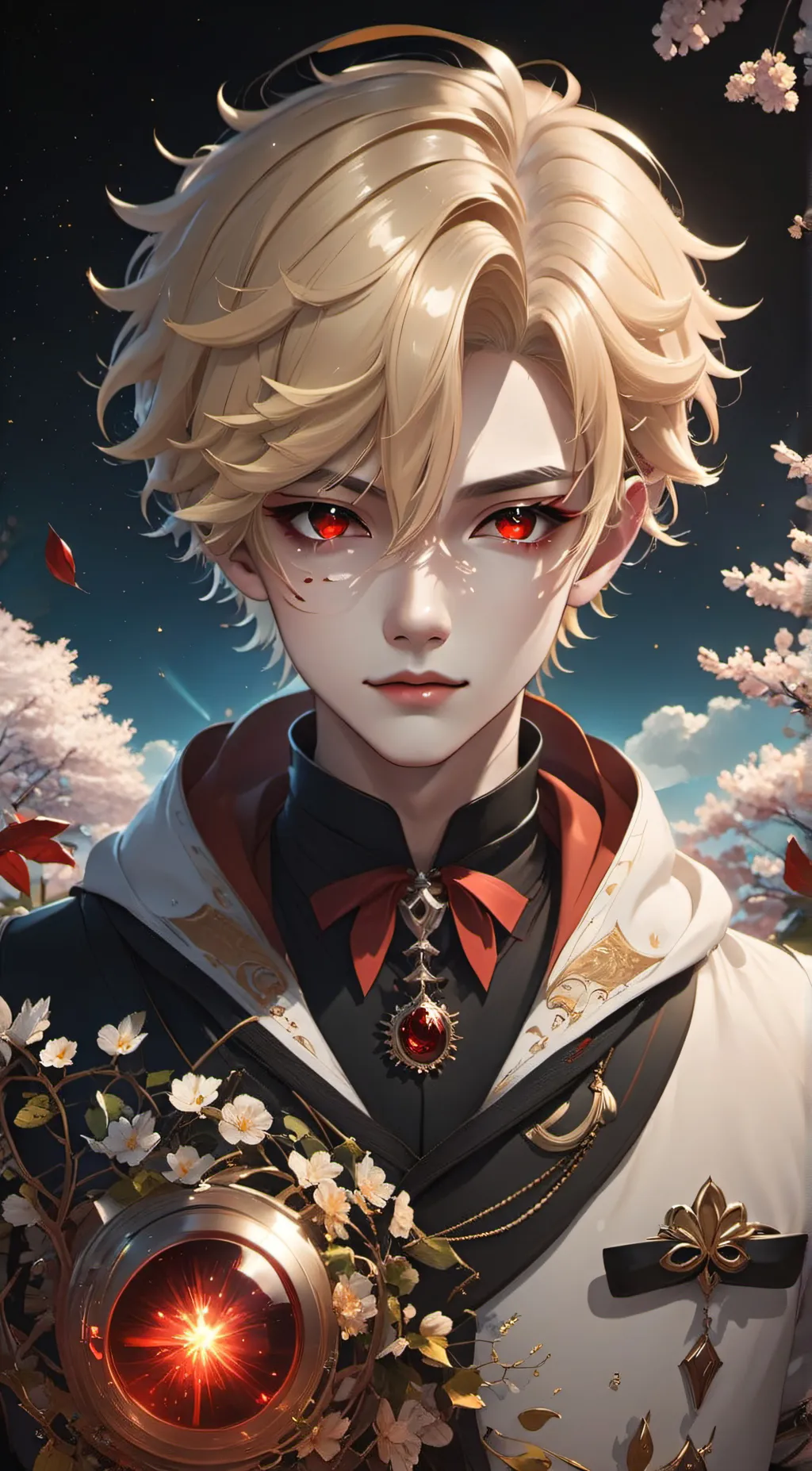 ai character: Katsuki Bakugou background