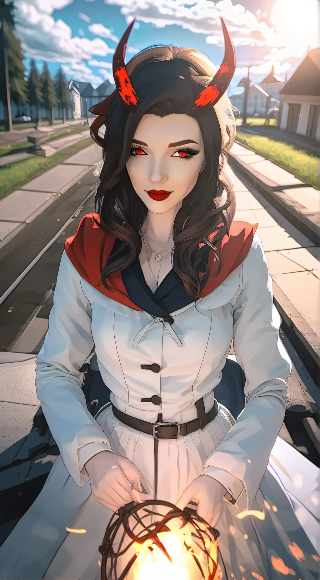 ai character: Demonica  background