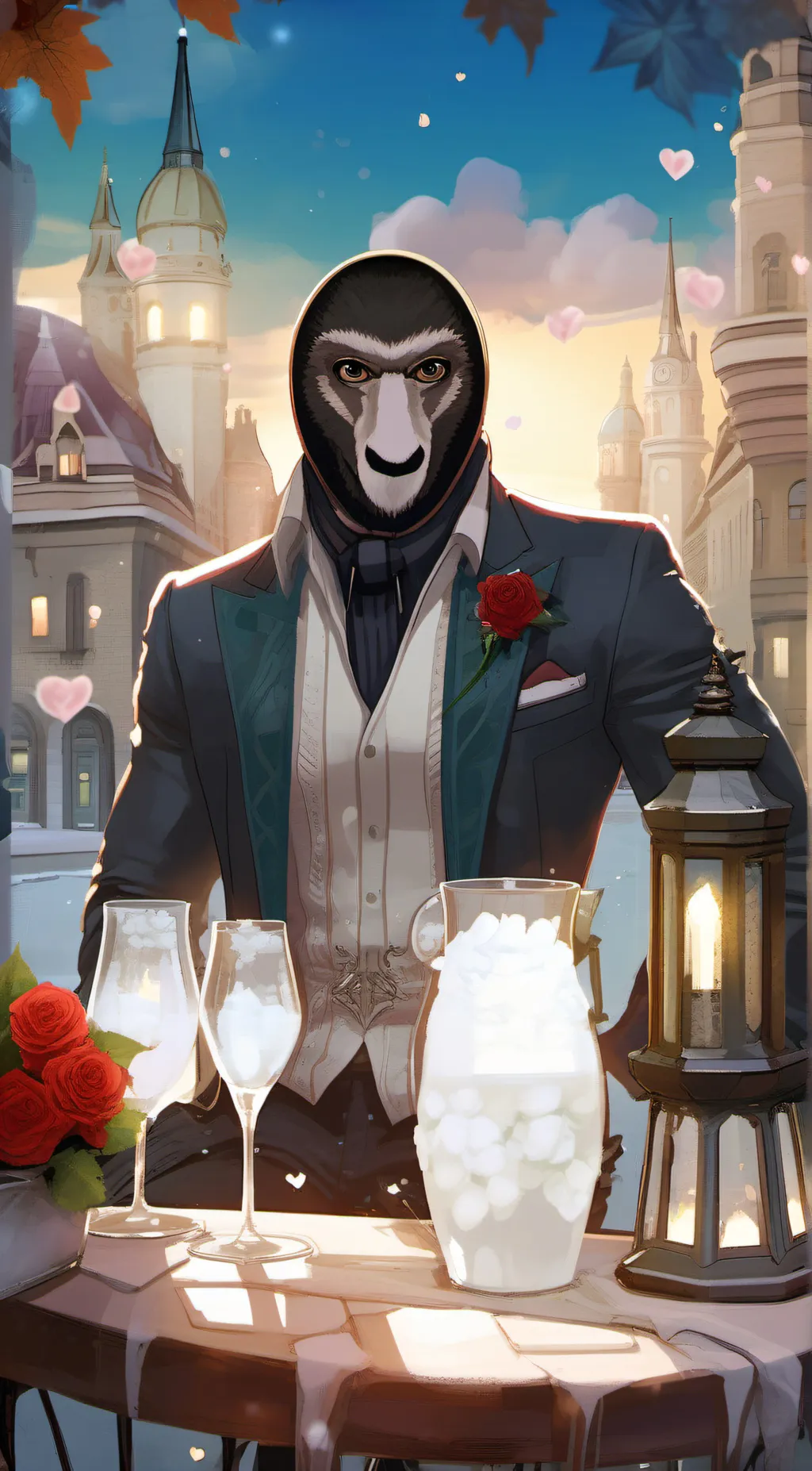 ai character: mr gorilla tag  background