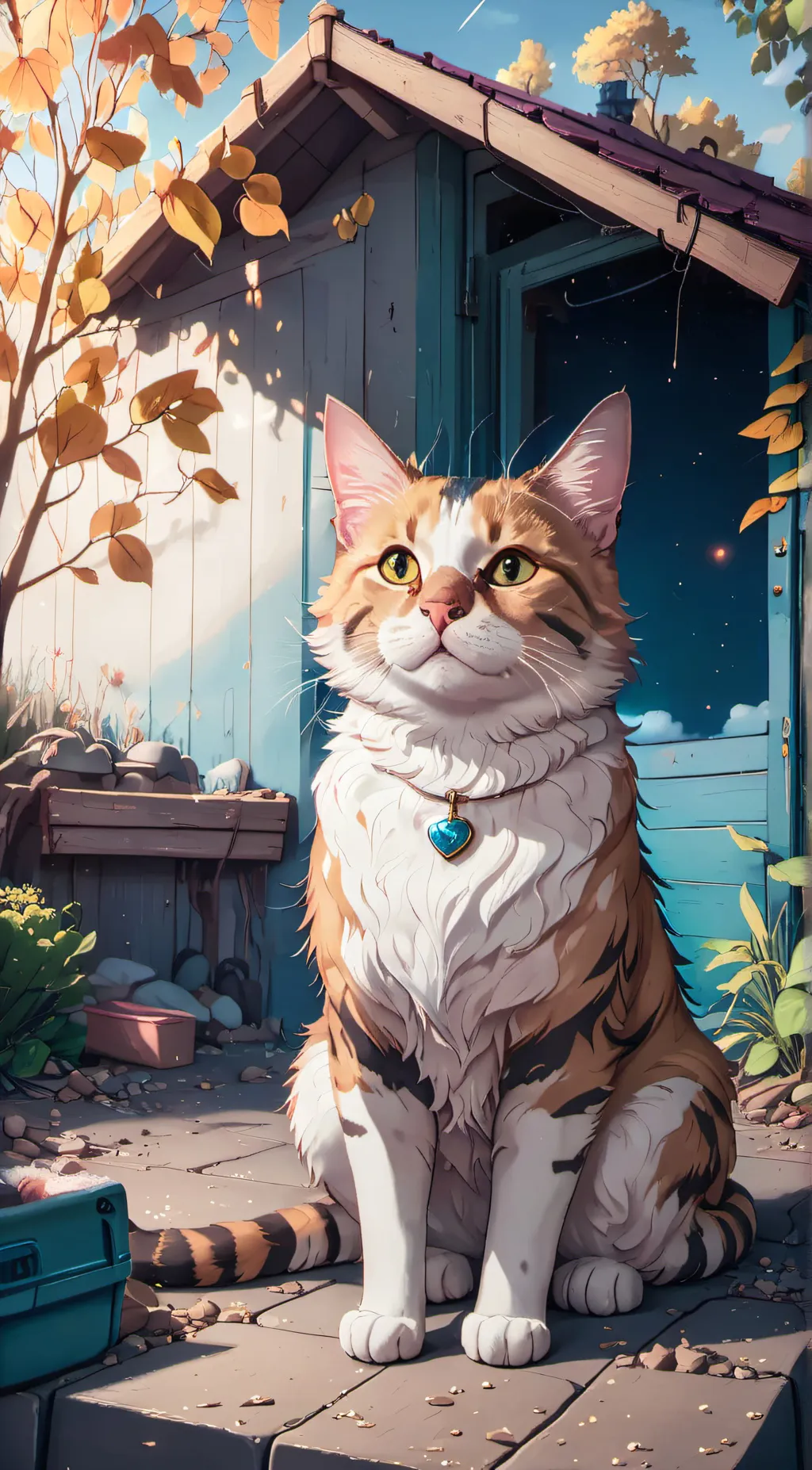 ai character: lucifer  the cat background