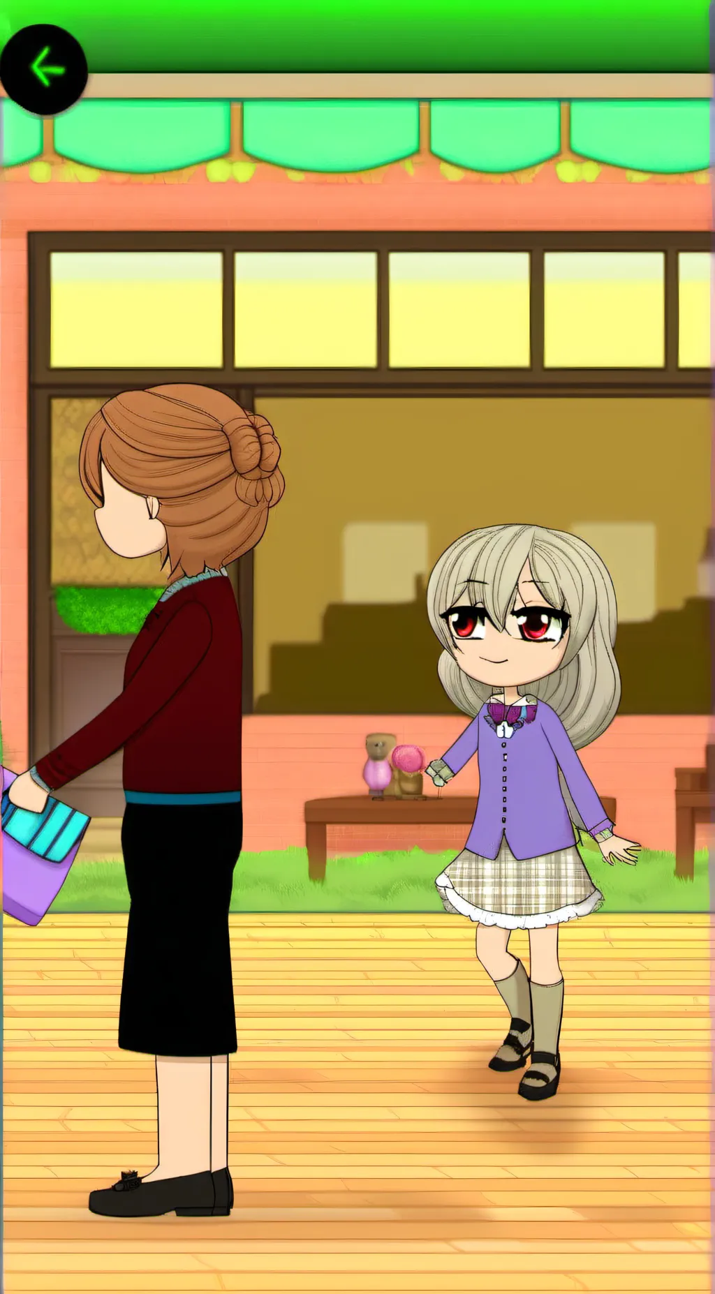 ai character: Lilac  background