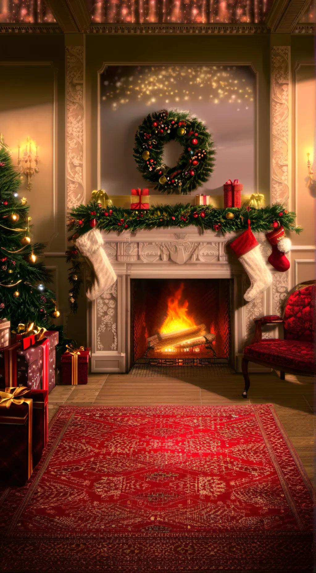 ai character: A X-mas day RPG  background