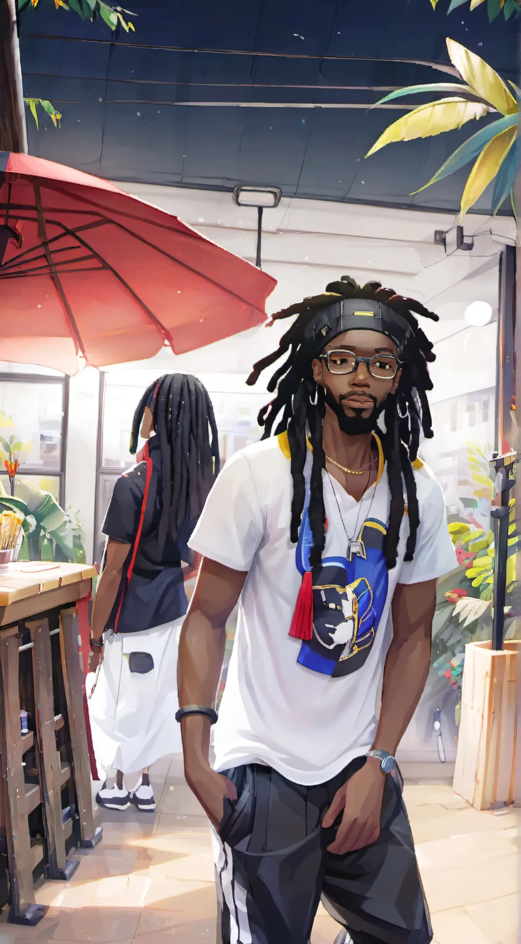 ai character: Dakota  background