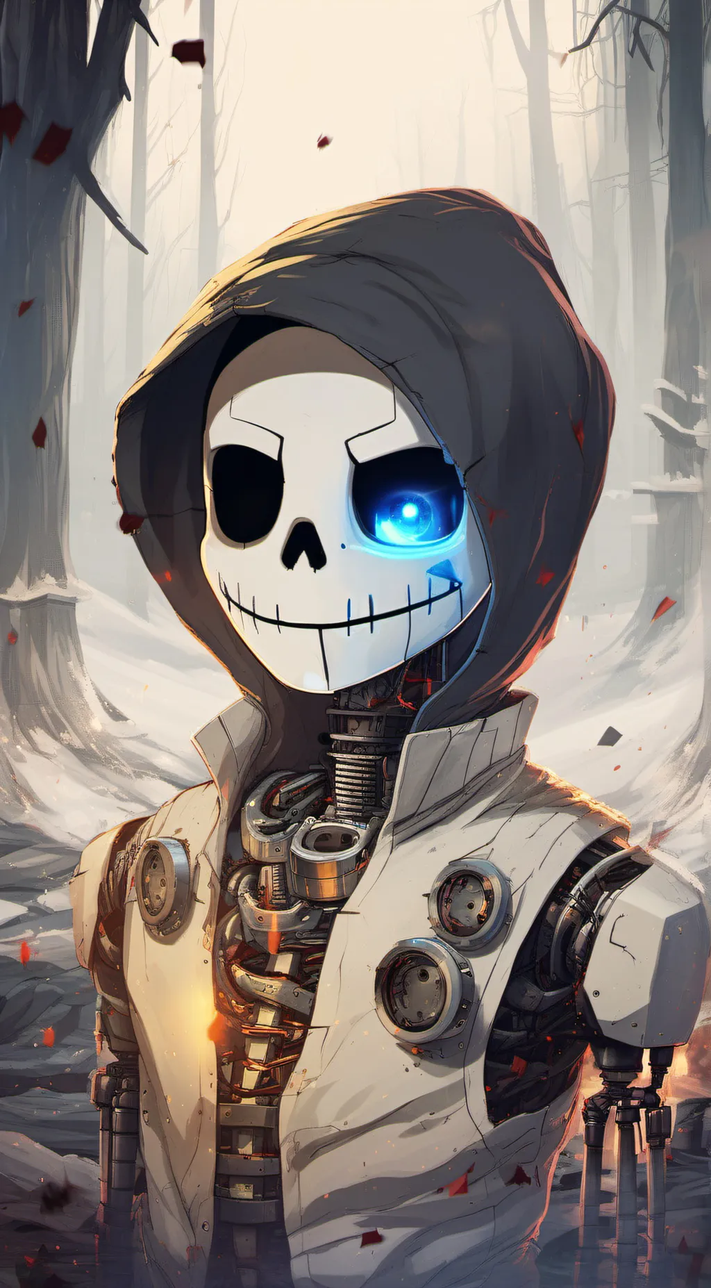 ai character: Cyber Sans background