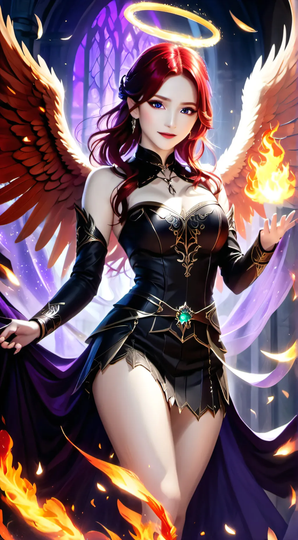 ai character: Aurora  background