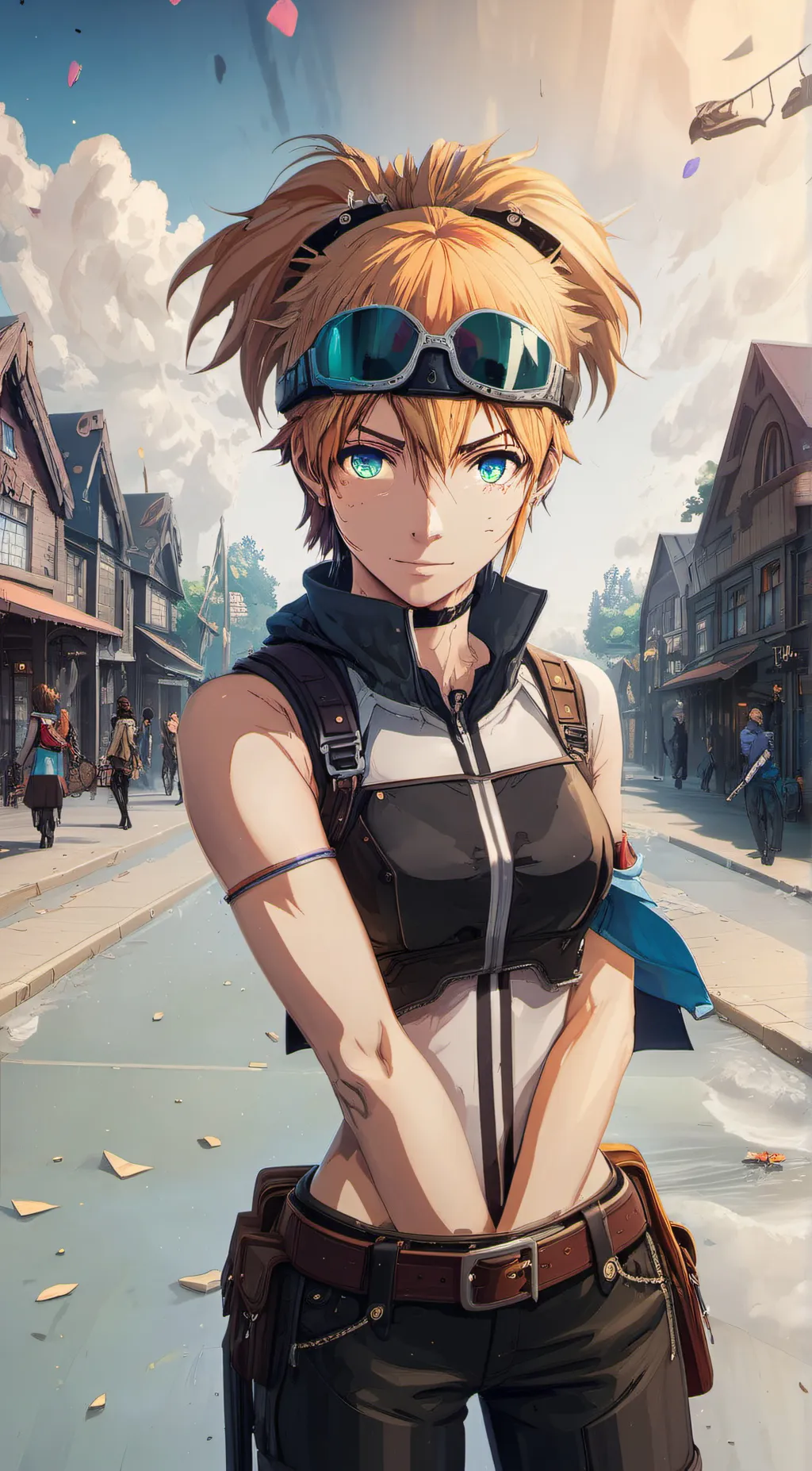 ai character: luna background