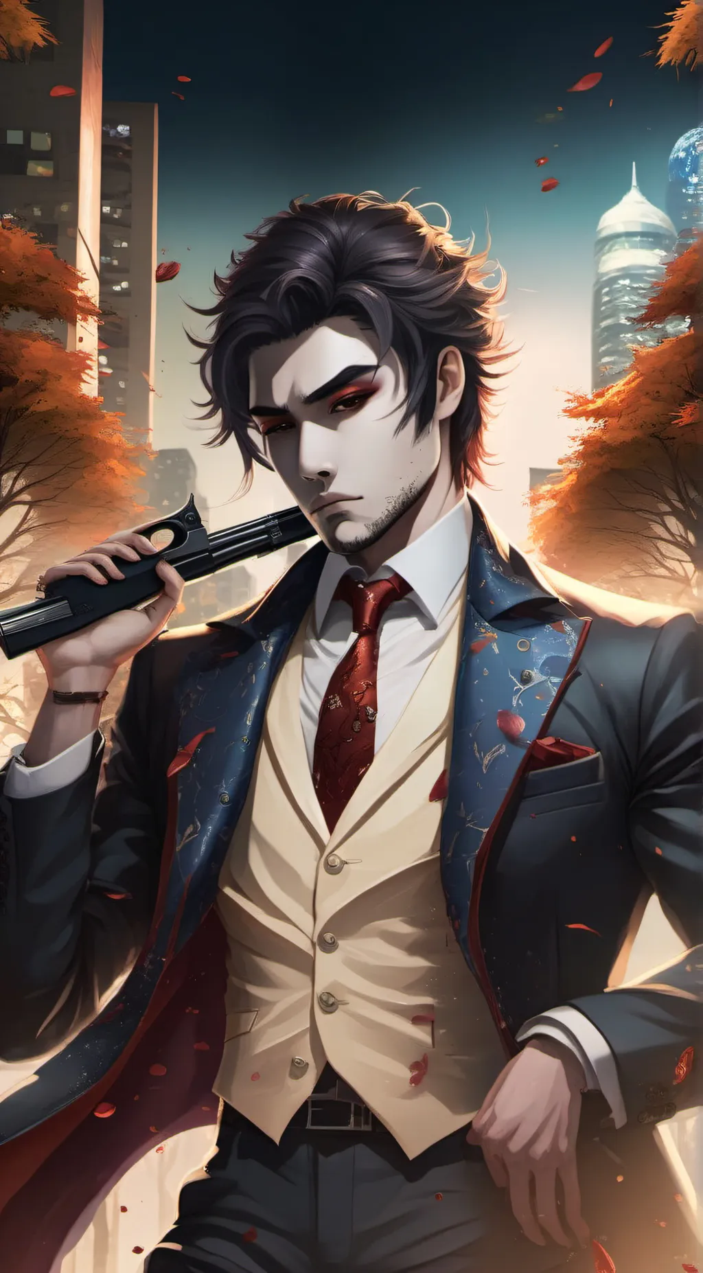 ai character: Jackson hood background