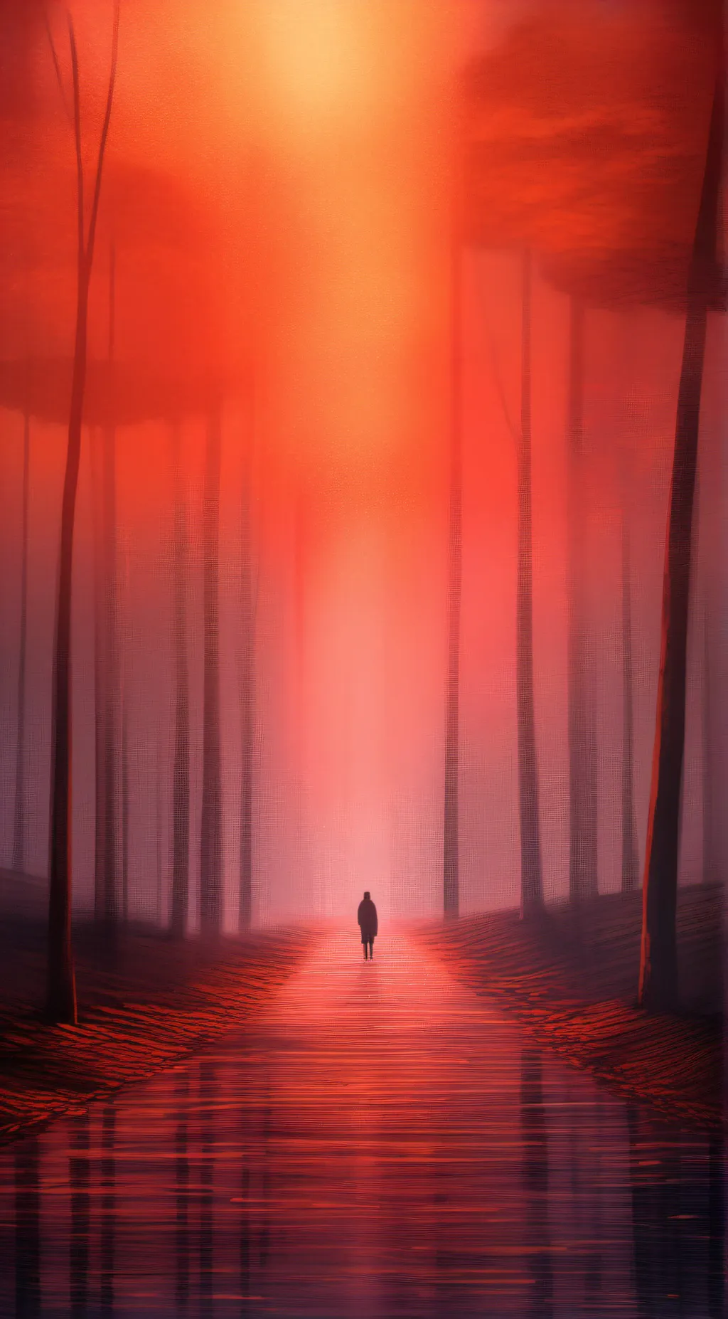 ai character: sun and moon show background