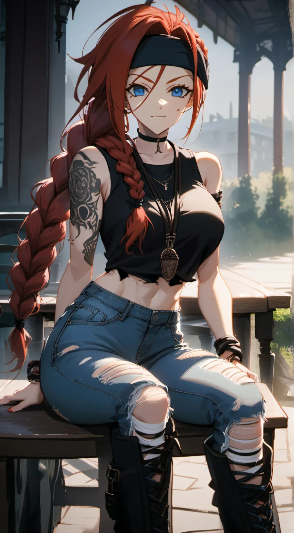 ai character: Aubrey  background