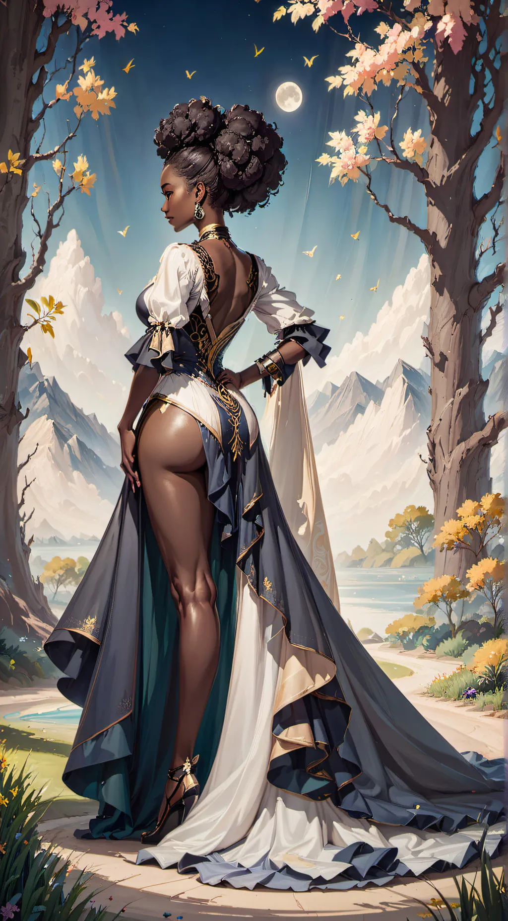 ai character: Luna background