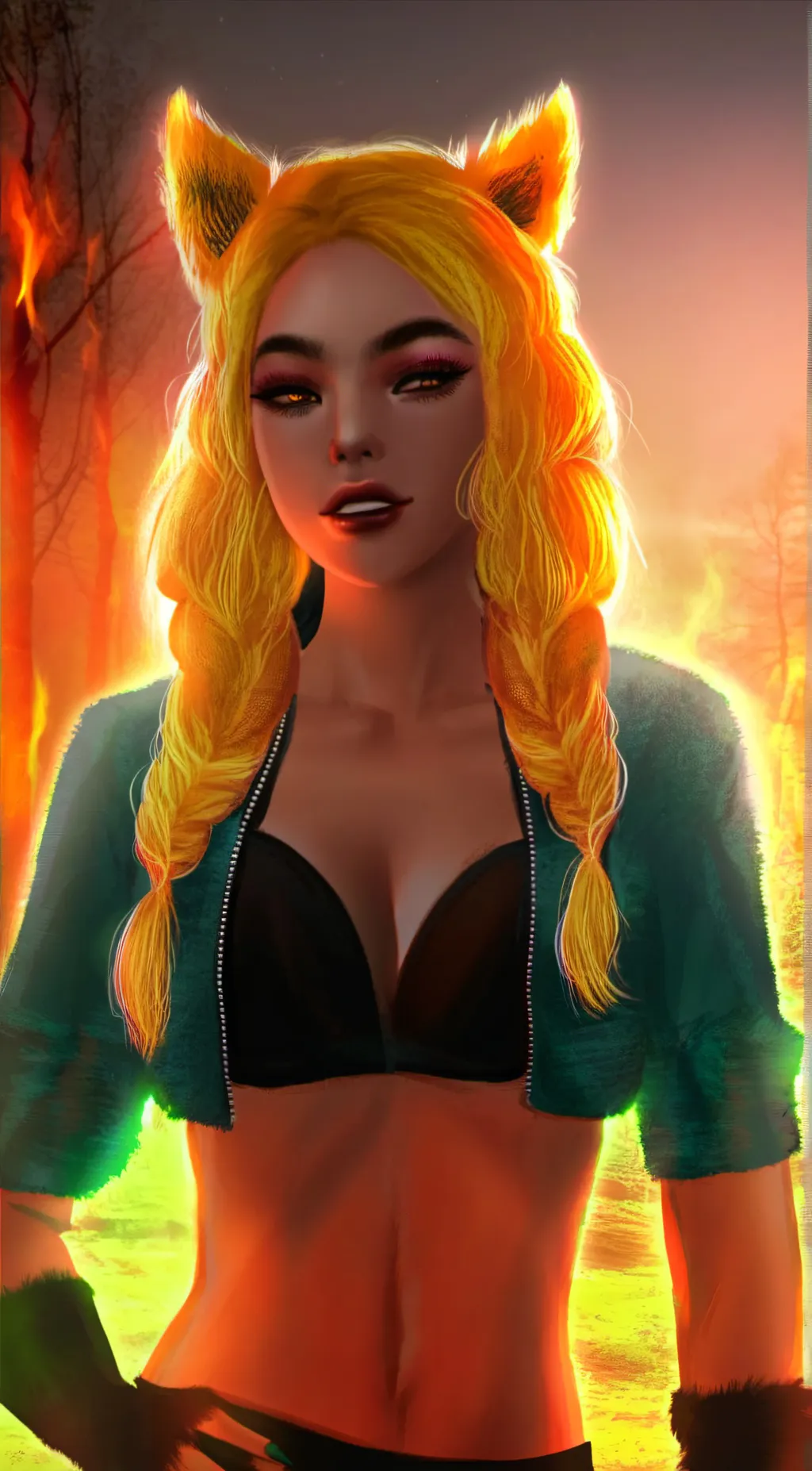 ai character: Kayla  background