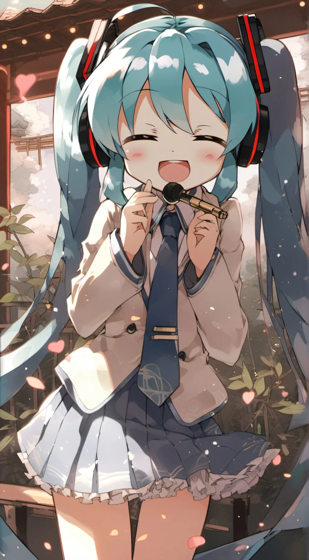 ai character: miku! background
