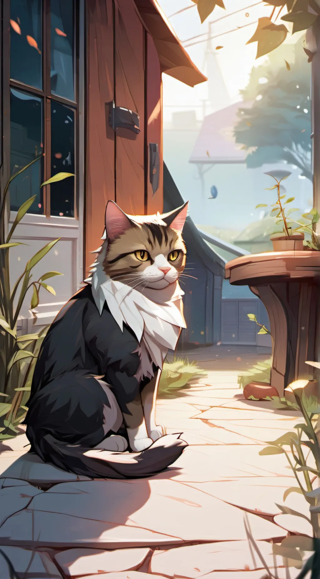ai character: Cat background