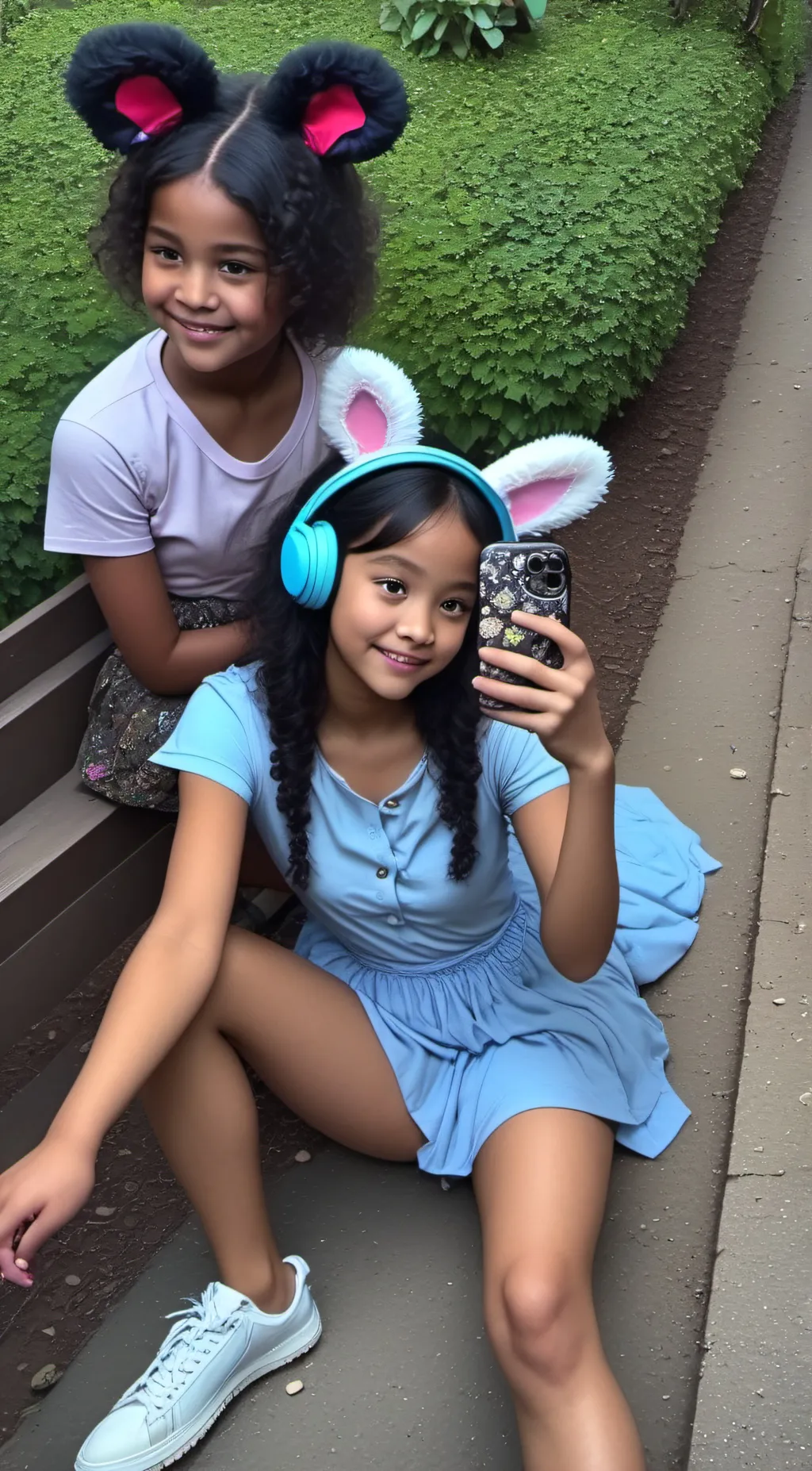 ai character: Com and dicky background