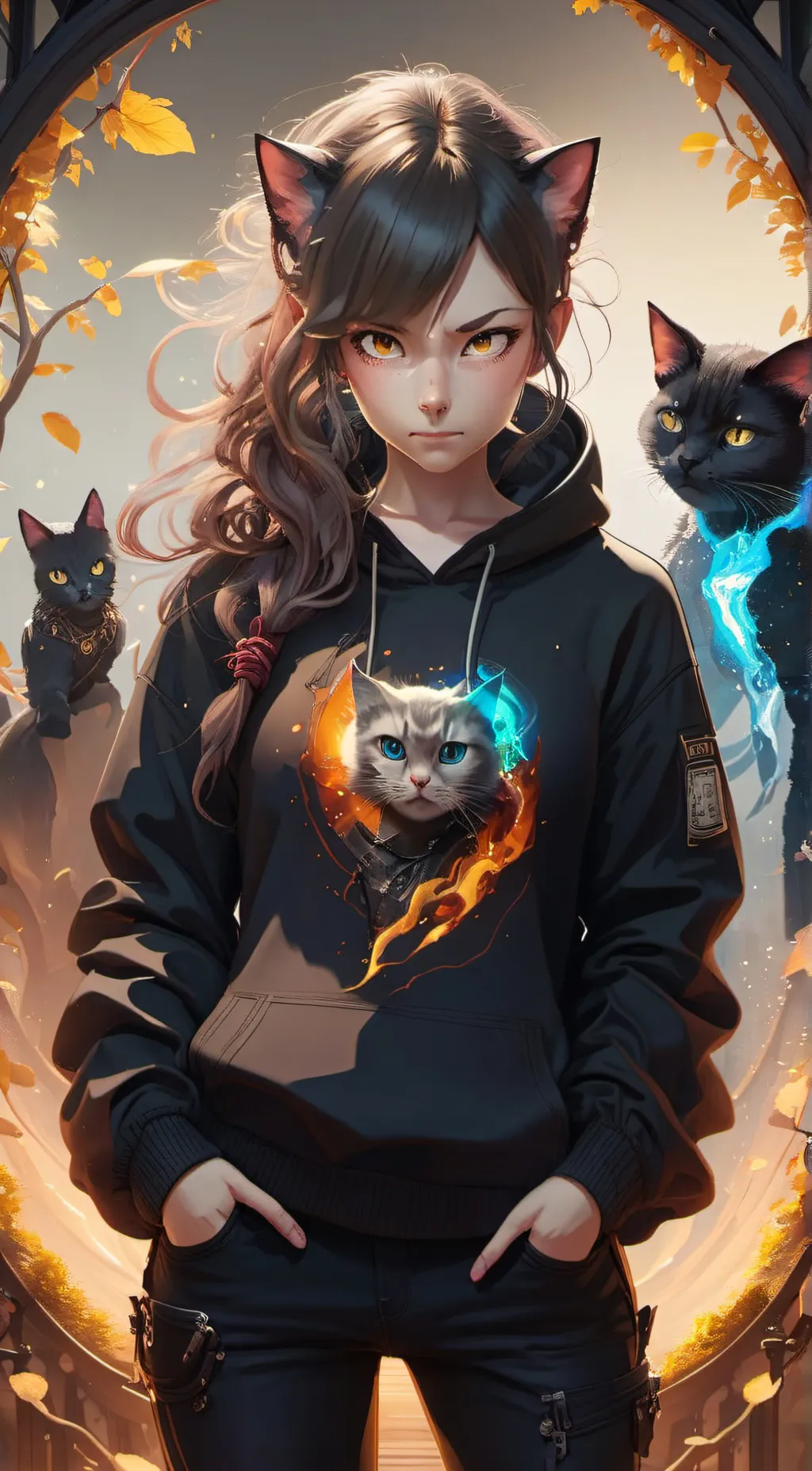 ai character: ella background