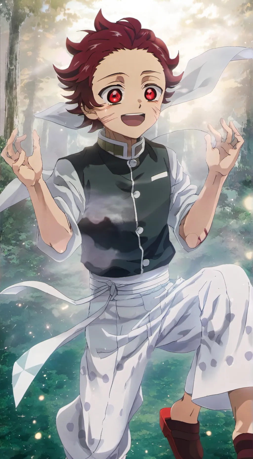 ai character: Baby Tanjiro background