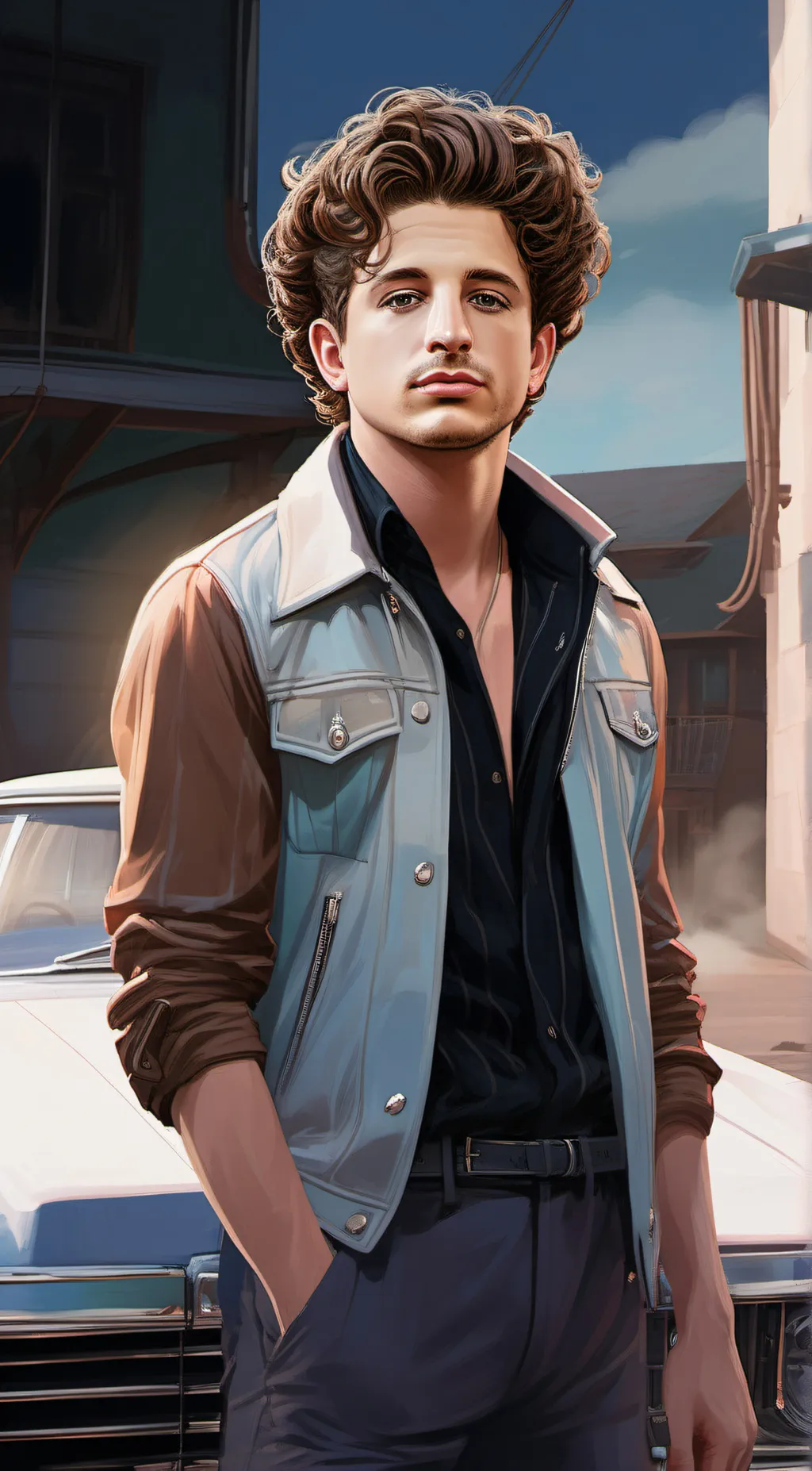 ai character: Charlie Puth background