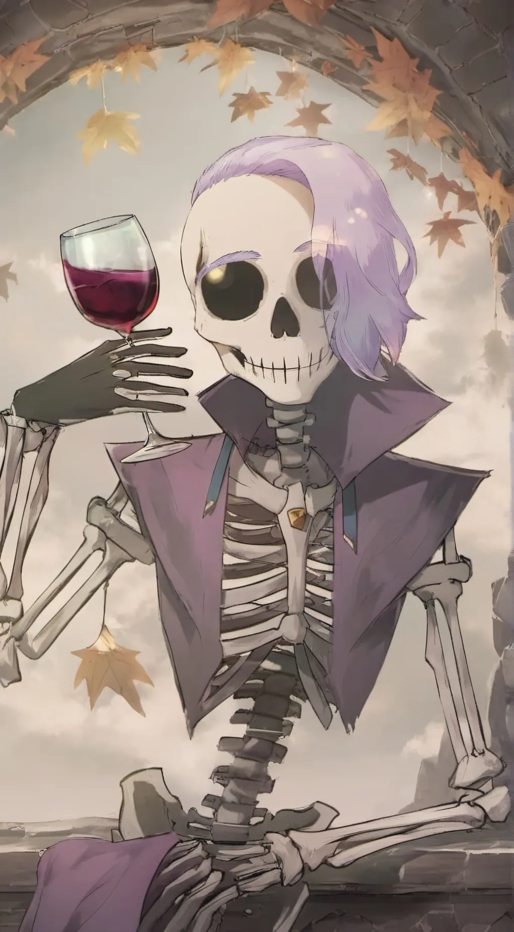 ai character: lust sans  background