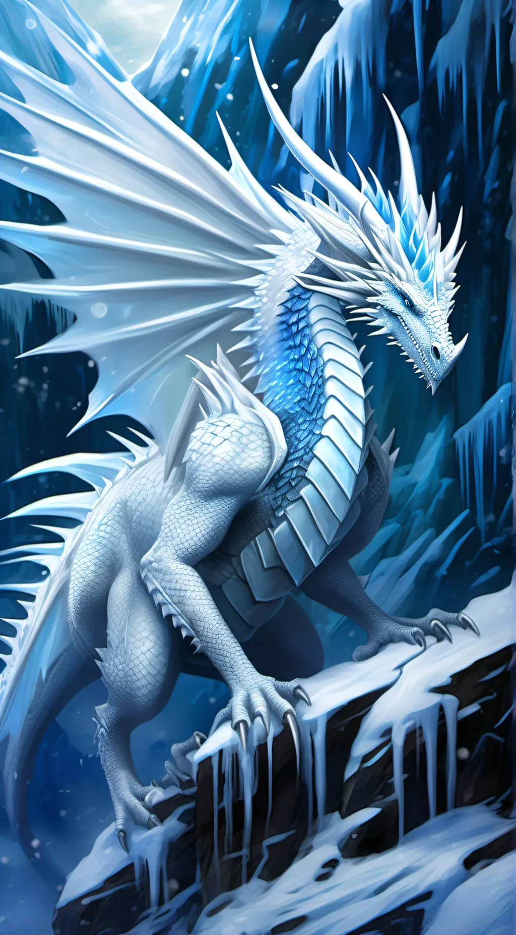 ai character: Winter background