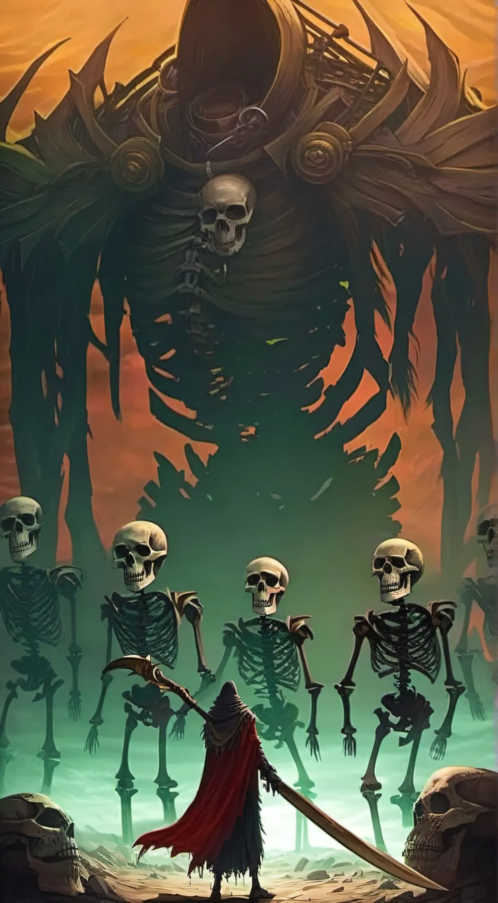 ai character: The Giant Skull background