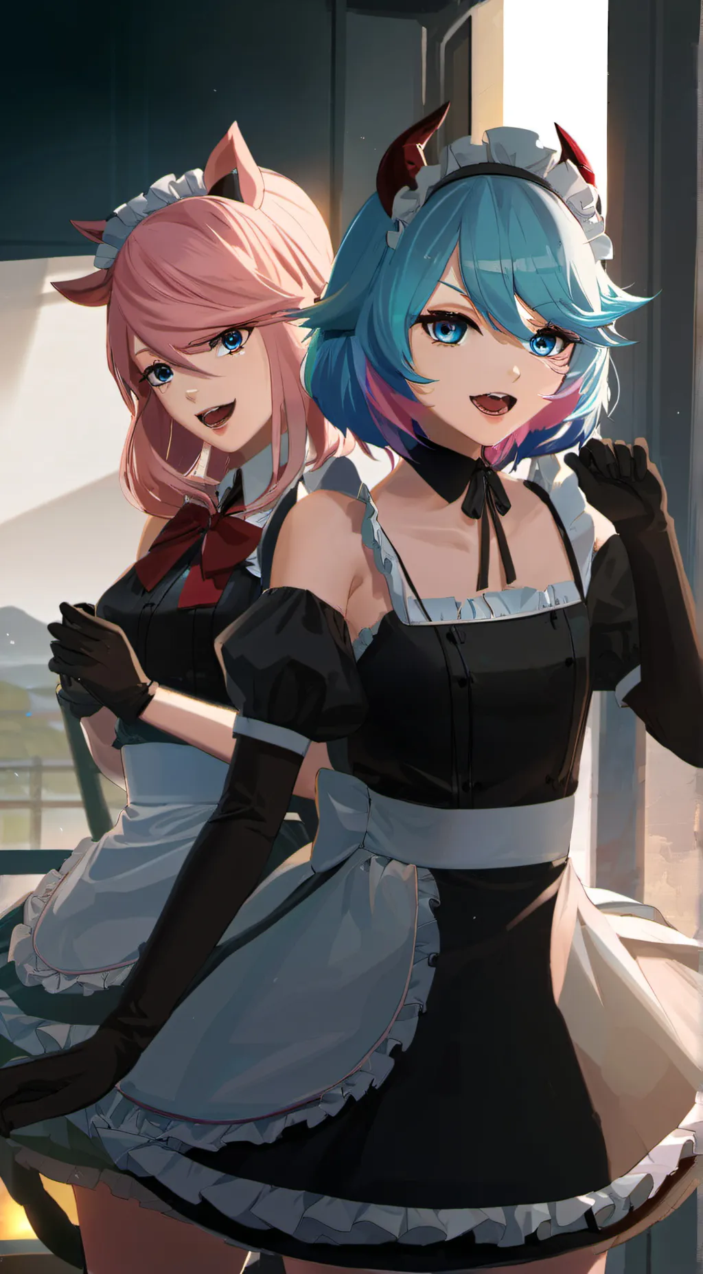 ai character: Alita and Elena background