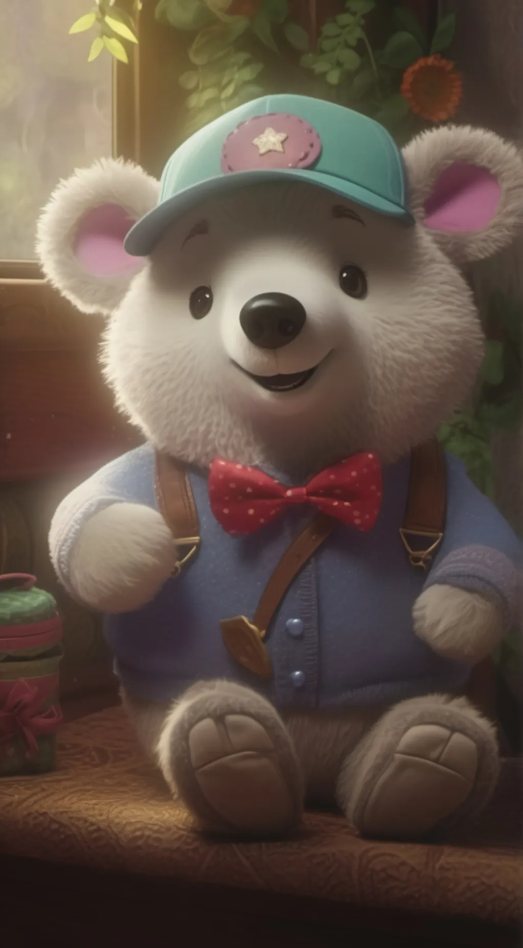 ai character: Luke the bear background