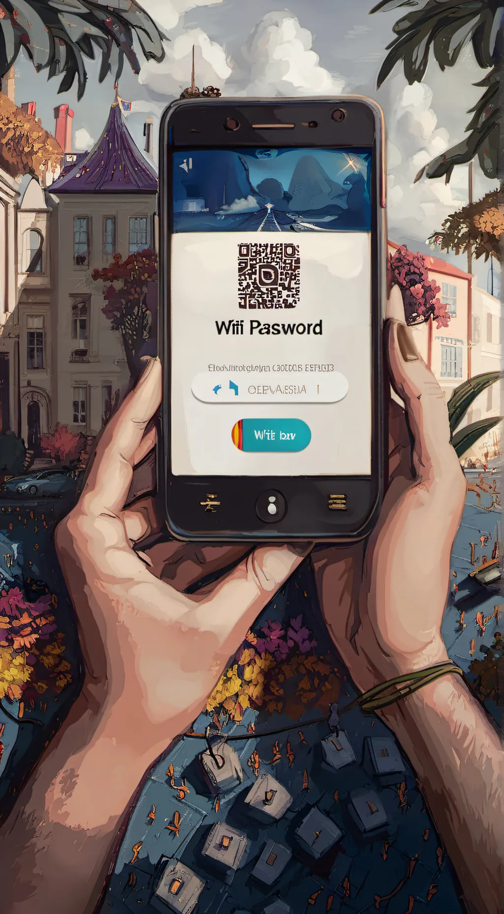 ai character: help get the wifi background