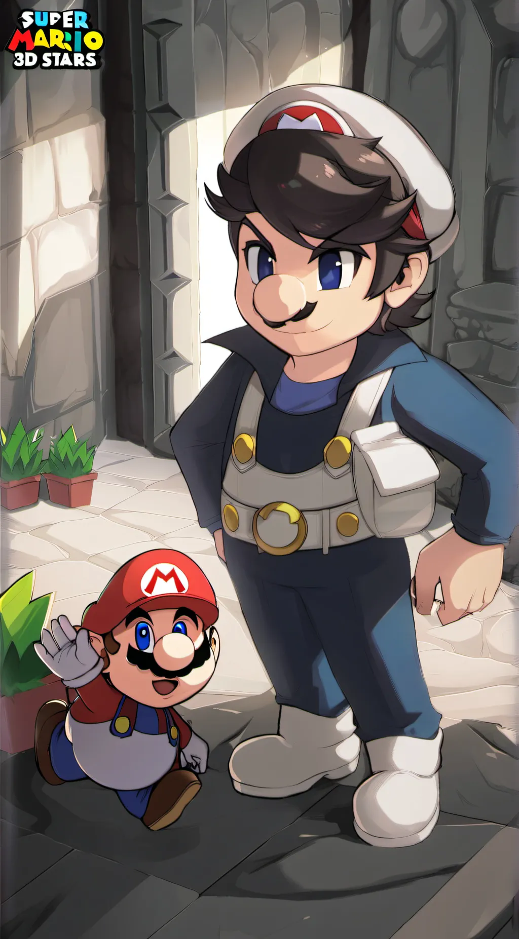 ai character: 3D Sharv background