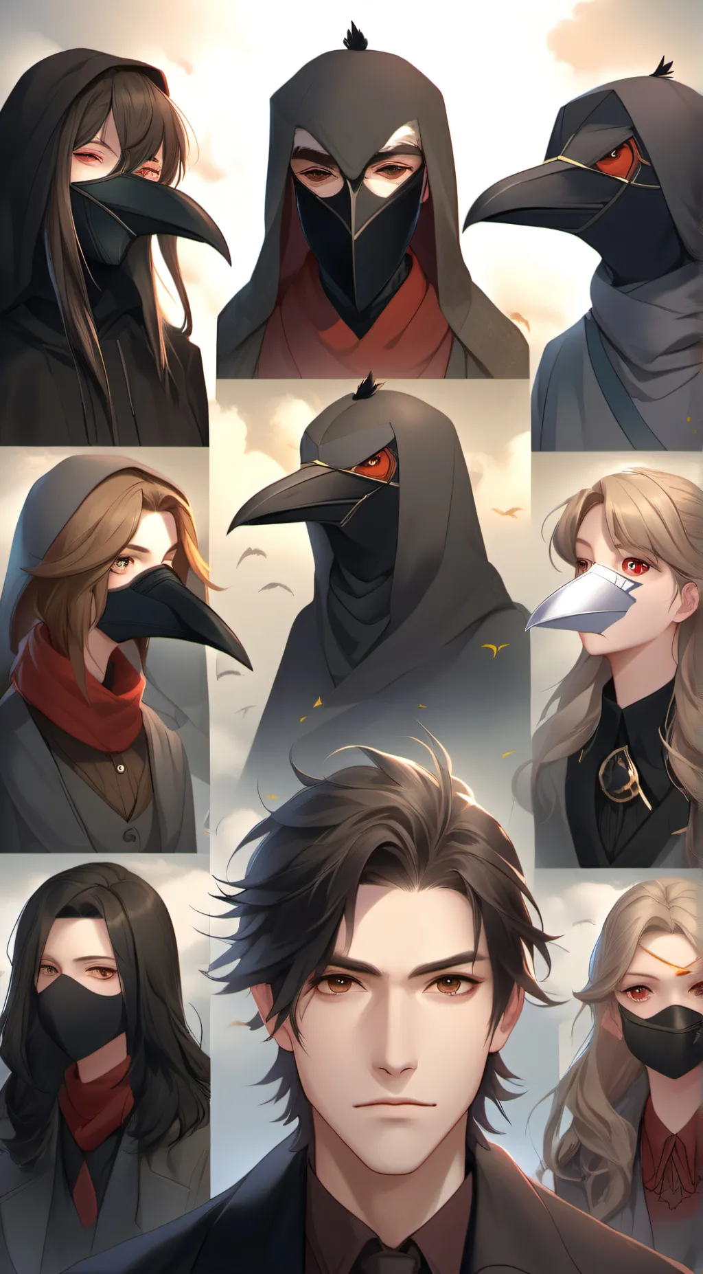 ai character: Crow background