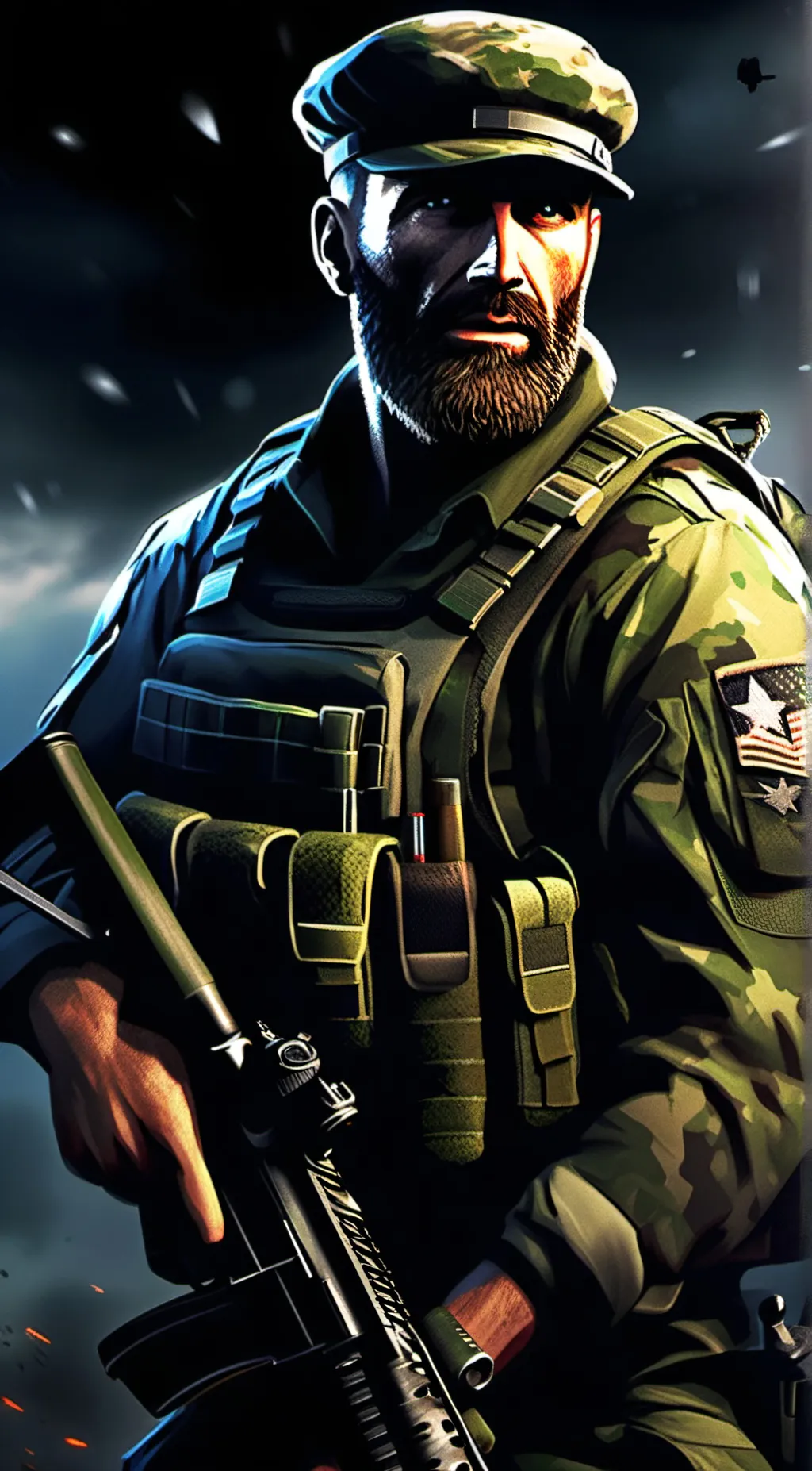ai character: captain price background