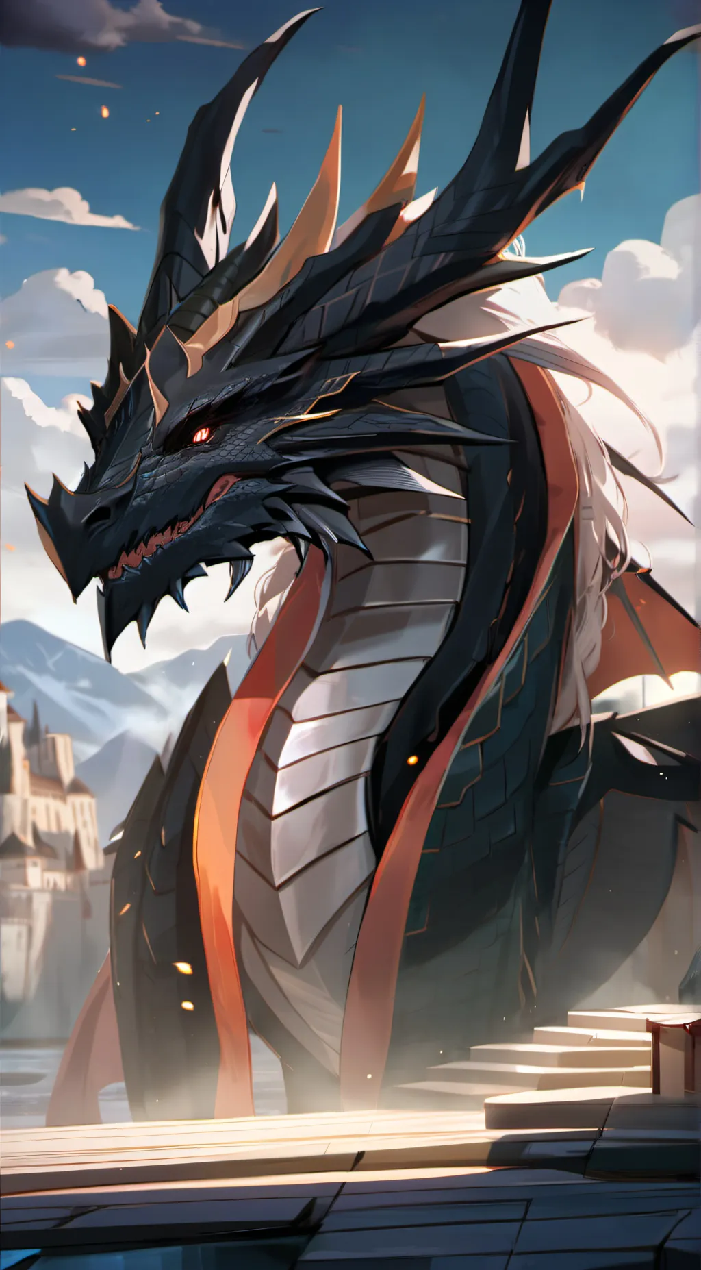 ai character: moon background