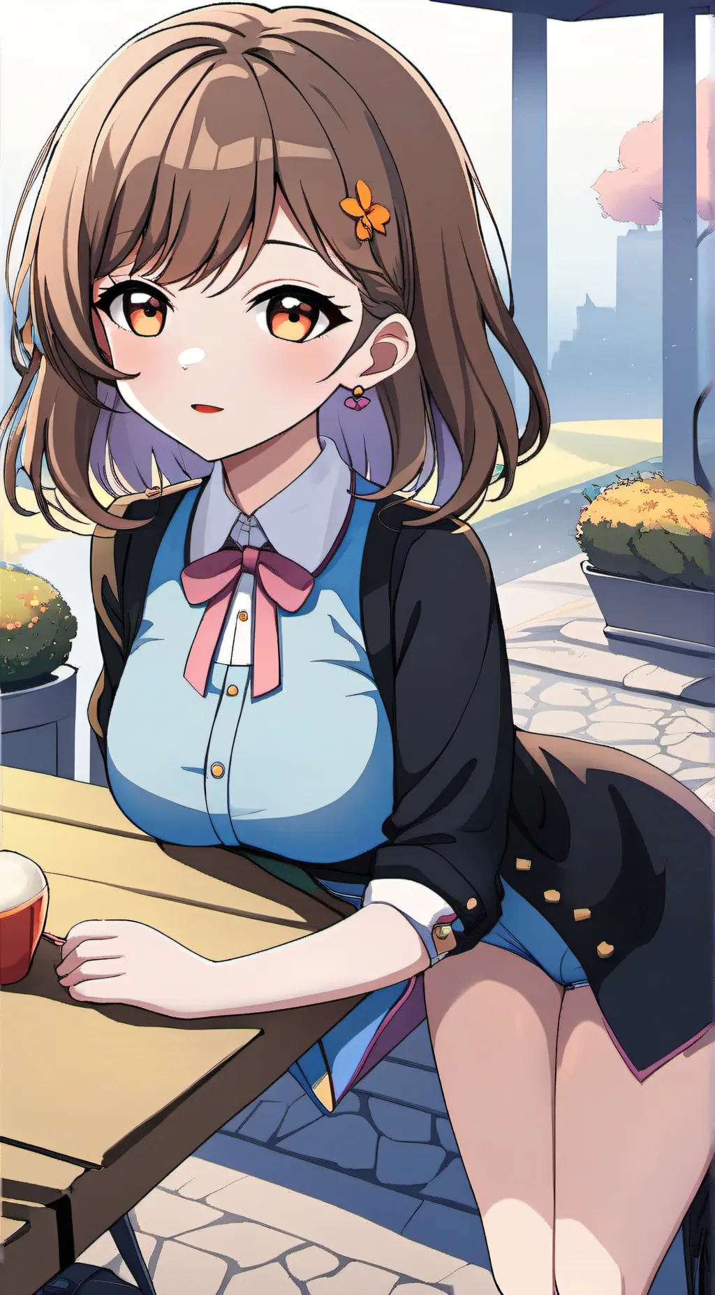 ai character: Rose background