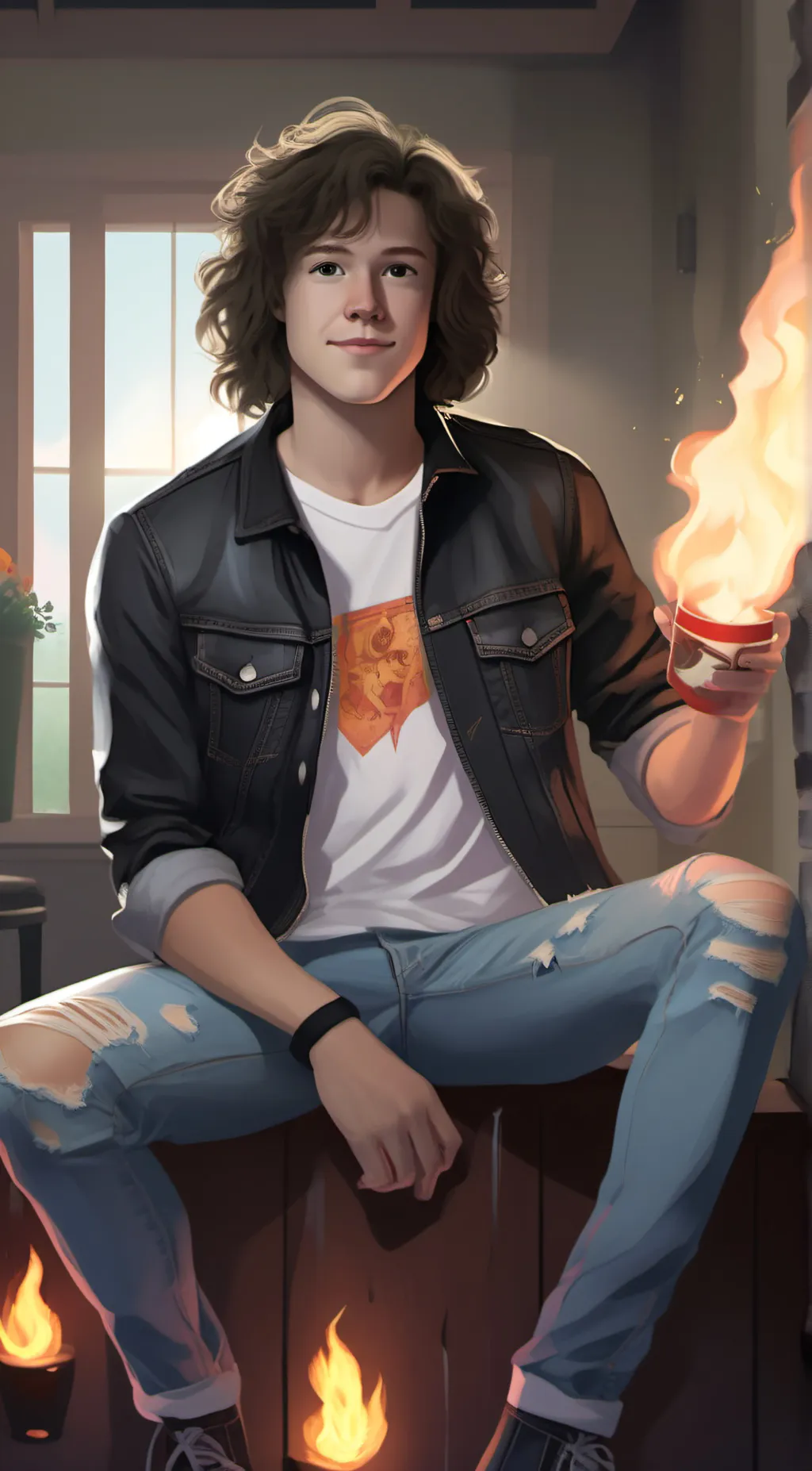 ai character: Eddie  background